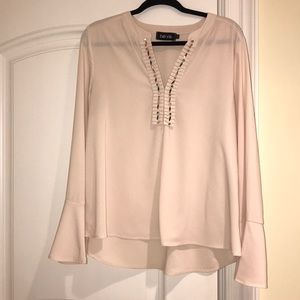 Peplum sleeve blouse